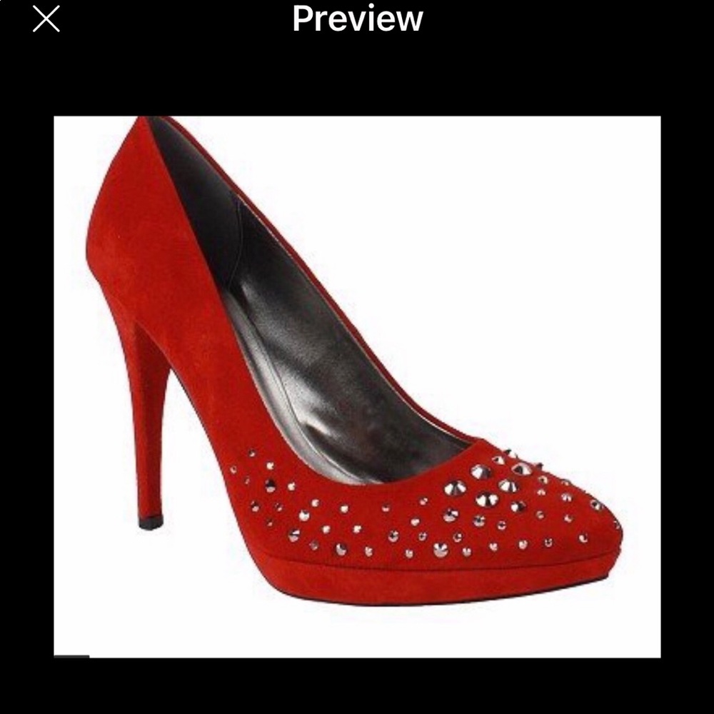 J Renee Red Suede Party Bag and Shoes